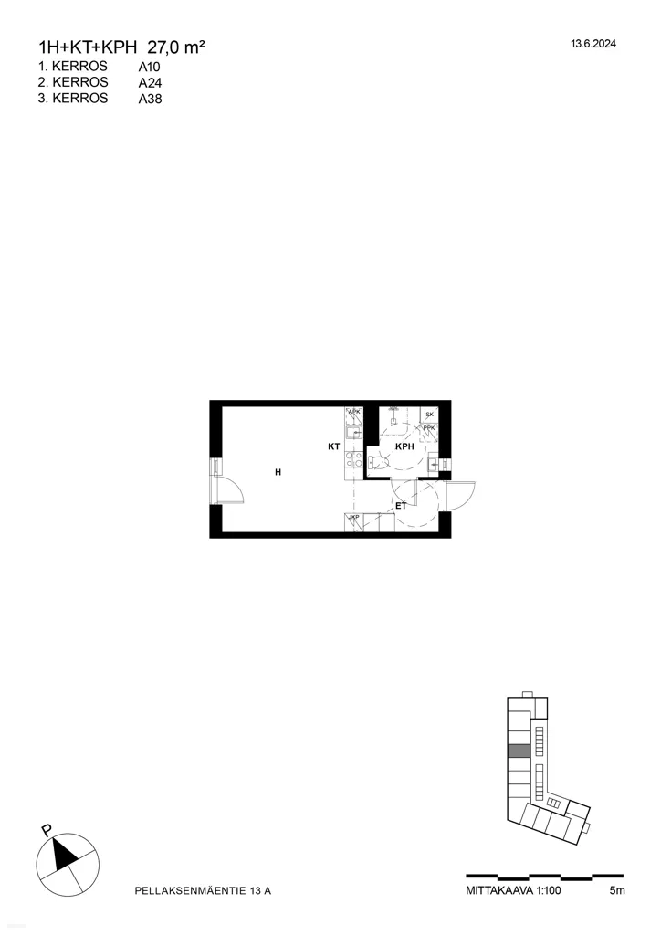 Plaan - Efficient Studio in Espoo's Järvenperä