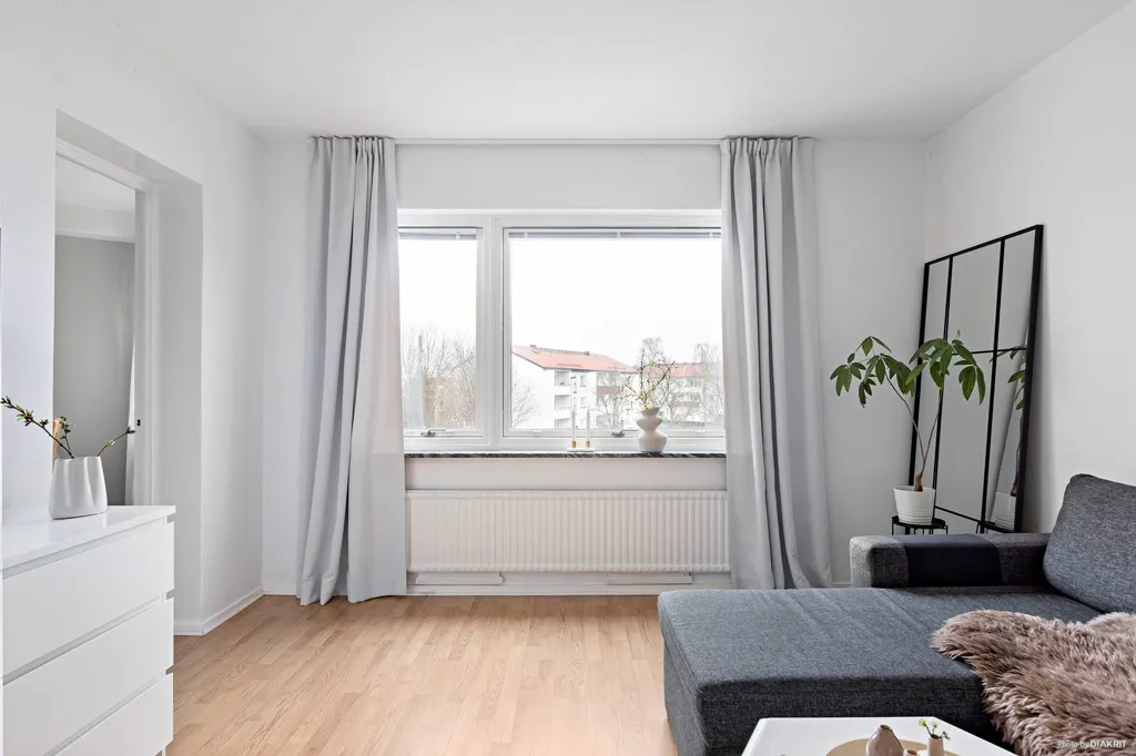 Living Room - Apartment with Balcony in Falköping
