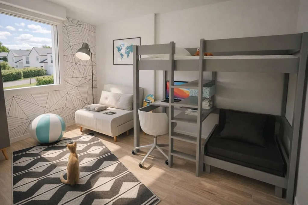 Chambres - Maison Plain-Pied avec Environnement Calme à Rostrenen