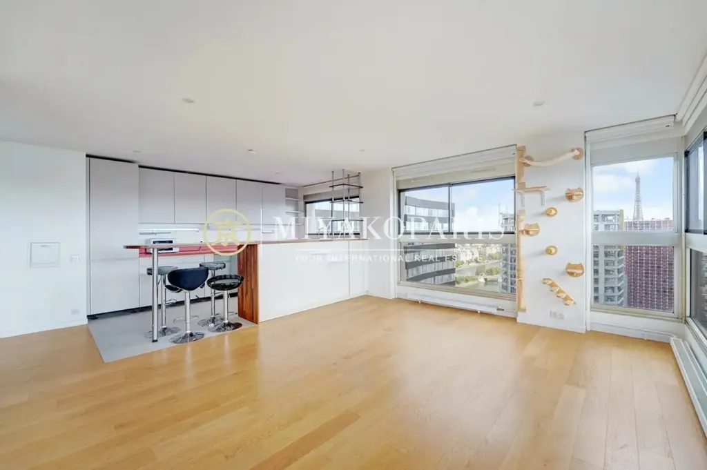 Séjour - Duplex avec Vue Panoramique sur Paris, 15ème Arrondissement