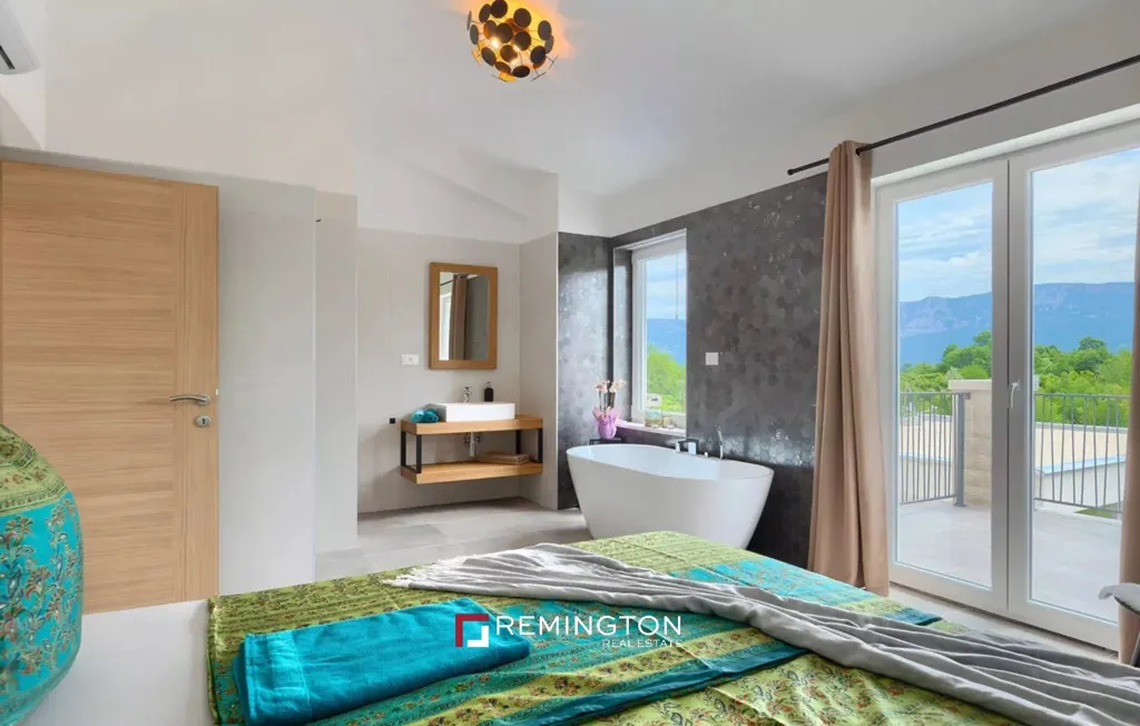 Bedrooms - House with Heated Pool in Istrian Village