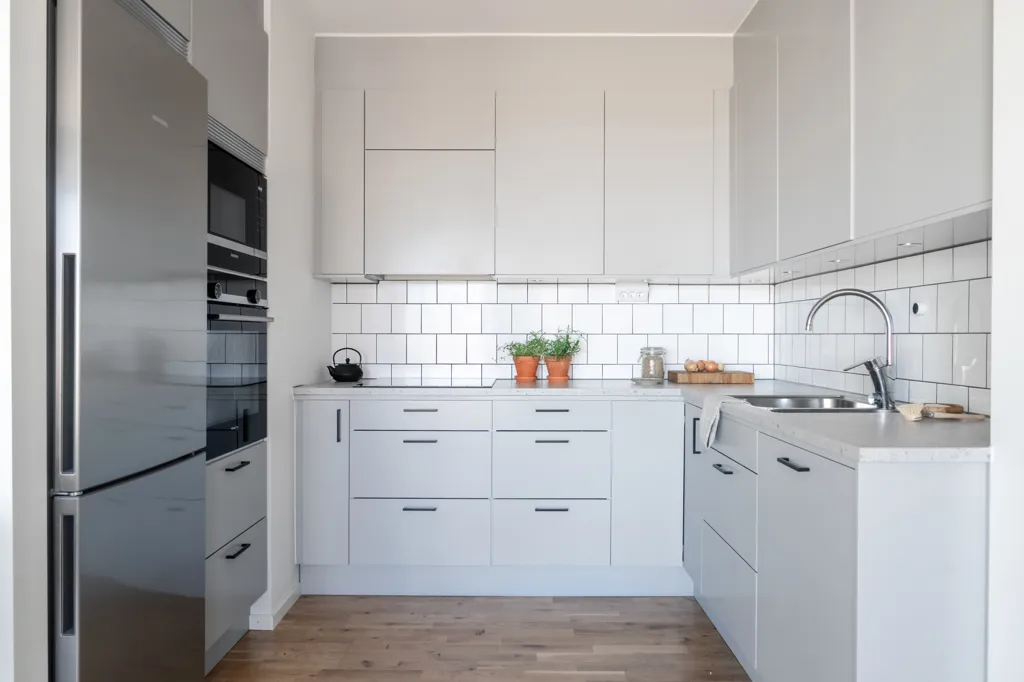 Cucina - Modern Two-Bedroom Flat with Balcony in Skåne
