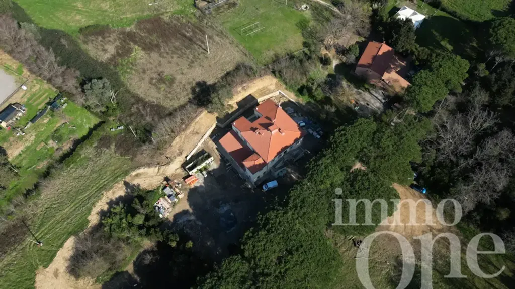 Aerial - Restored Apartment with Terraces in La Puzzolente