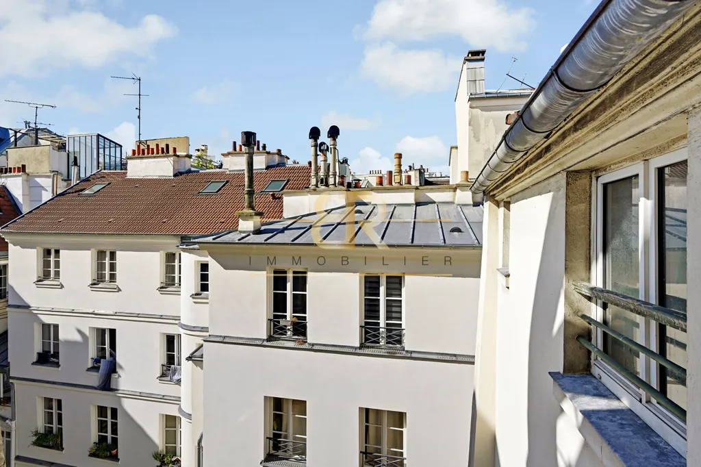 Balcone - Studio with Roof View in Paris Centre