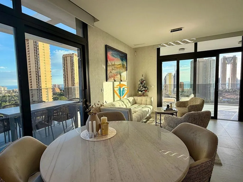 Living Room - Apartment with Pool and Terrace in Benidorm