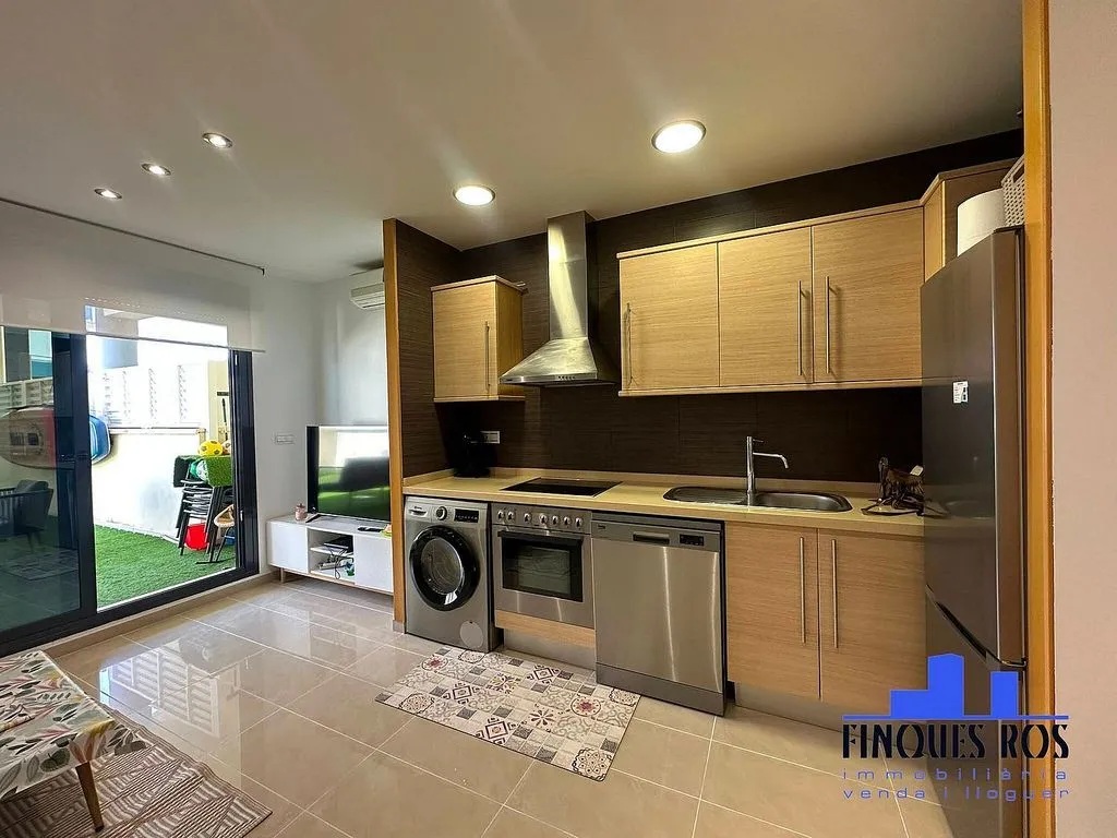 Köök - Apartment with Pool and Sea View in Vinaròs