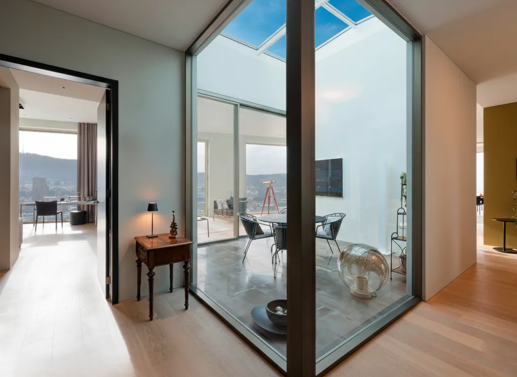 Séjour - Penthouse with Panoramic Views in Zurich West