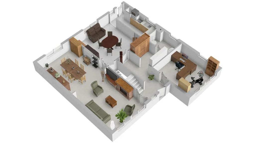 Plan - Maison d'Architecte avec Terrasse à Châtelet