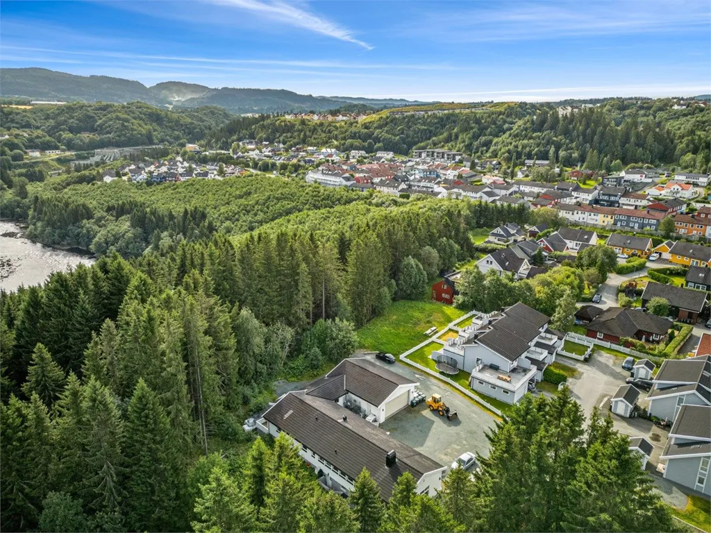 Vue aérienne - Detached House with 4 Terraces in Trondheim