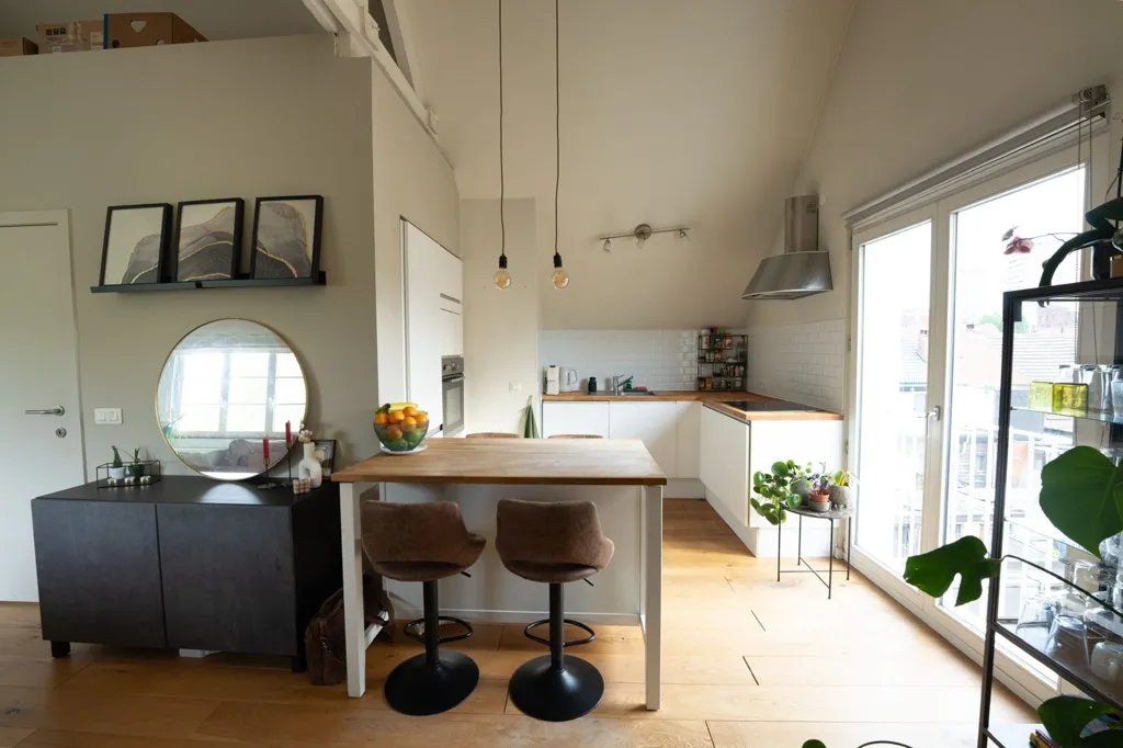 Cuisine - Appartement Rénové avec Jardin Privé à Antwerpen