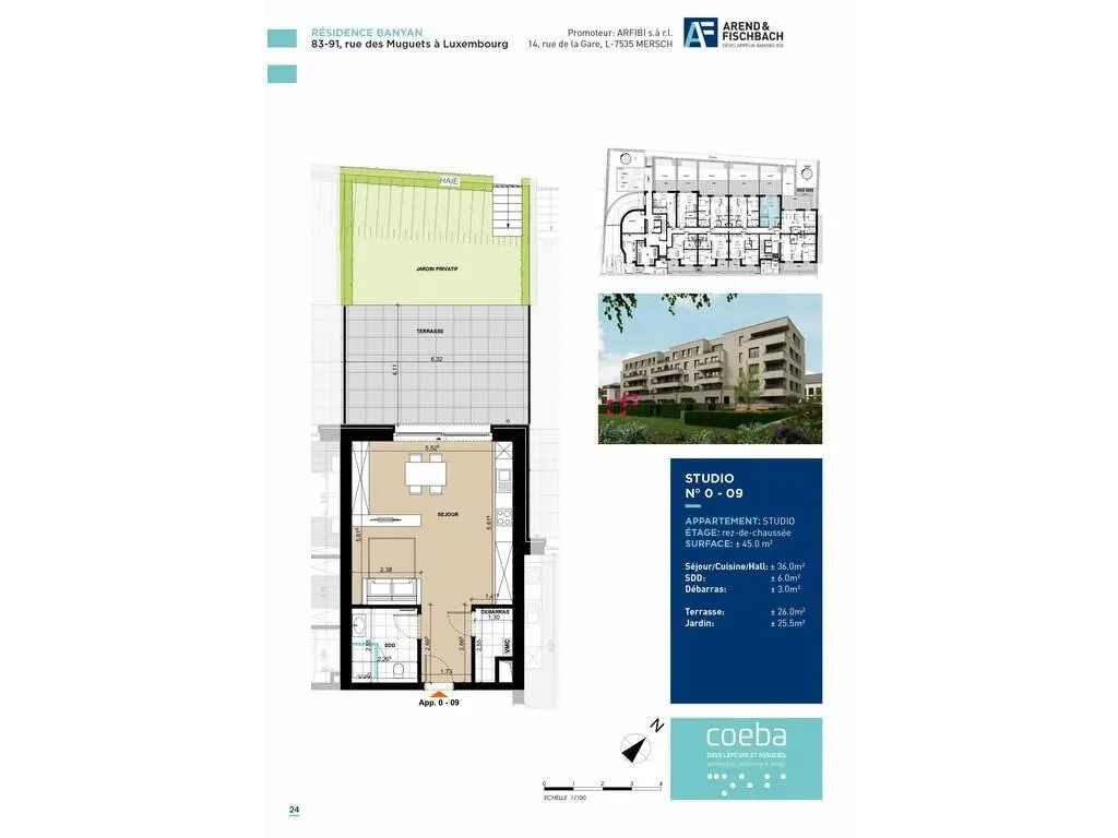 Plaan - Studio with Private Garden in Weimershof