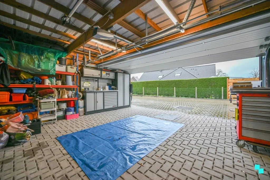 Garage - Eco-Friendly Modern House with Terrace in Waregem