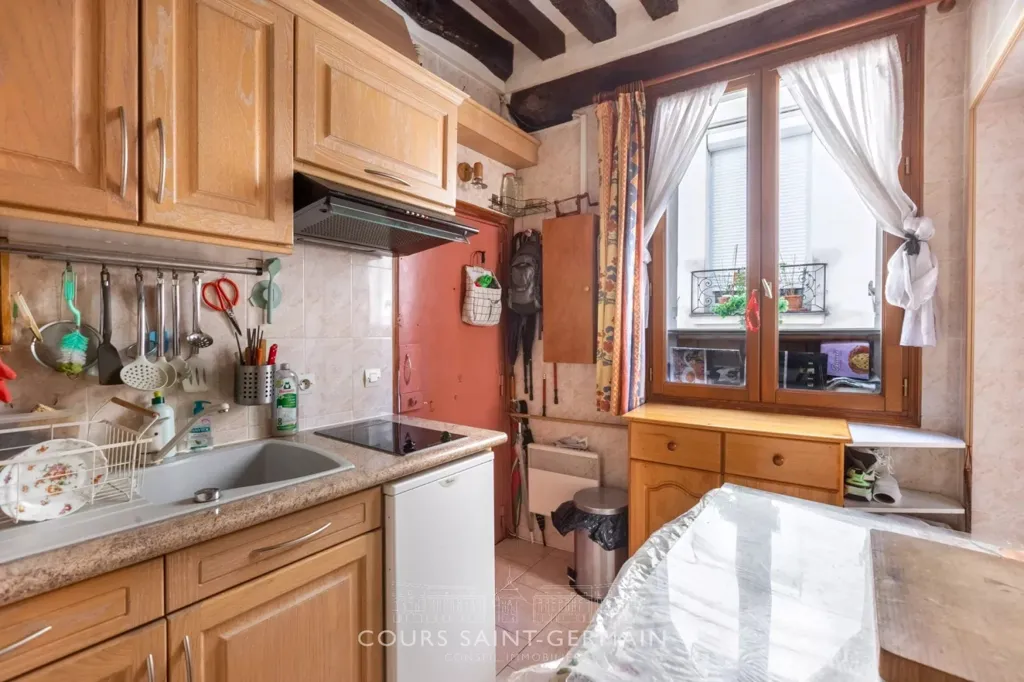 Köök - Charming Studio with Mezzanine in Saint-Michel