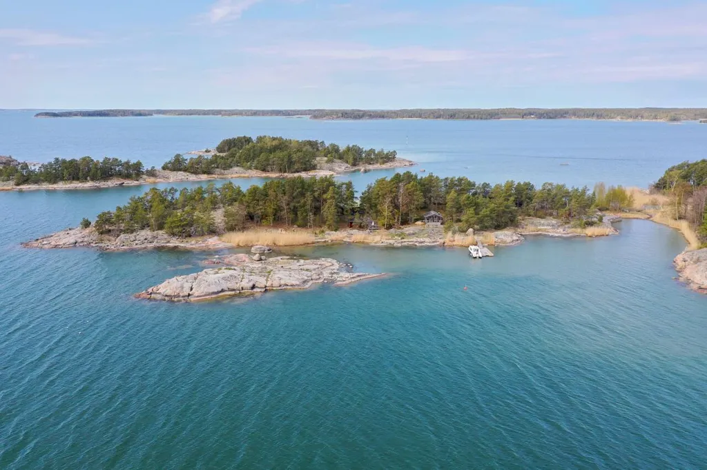Vue aérienne - Private Island with Sauna in Naantali