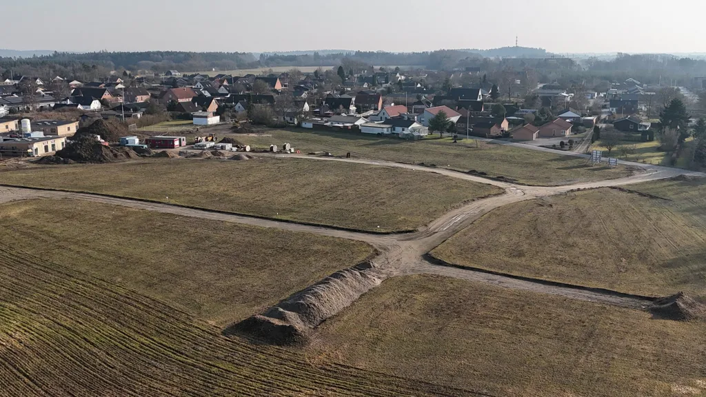 Vue aérienne - Year-Round Plot in Glesborg