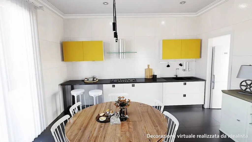 Cuisine - Two-Bedroom Apartment with Private Garden in Comacchio