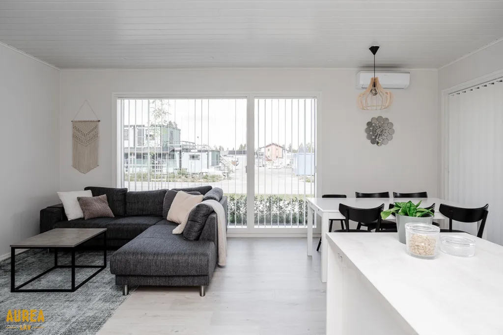 Living Room - Modern Apartment with Sea View in Oulu