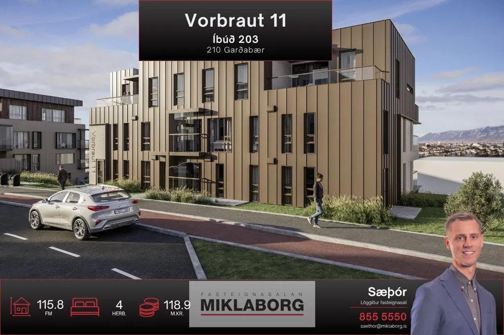 Appartement 4 pièces à Garðabær