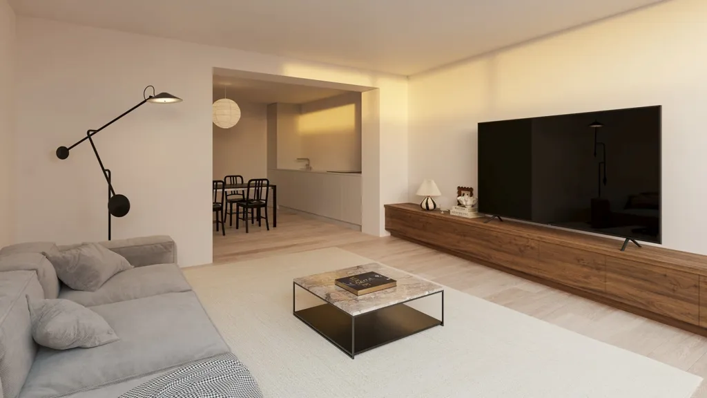 Séjour - Appartement Rénové avec Terrasse à Heverlee