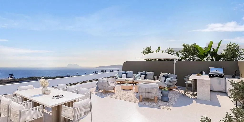 Terrasse - Penthouse with Pool in Estepona