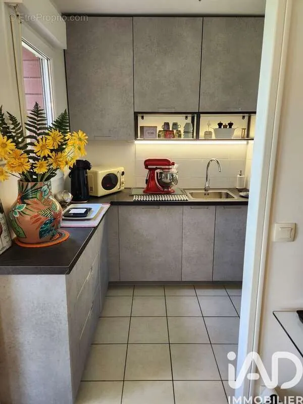 Köök - Studio with Balcony in Frelinghien