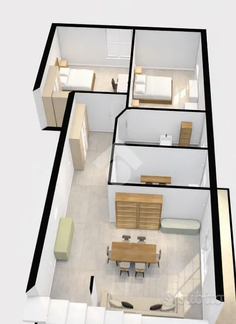Plaan - Trilocale with Private Box in Cantù