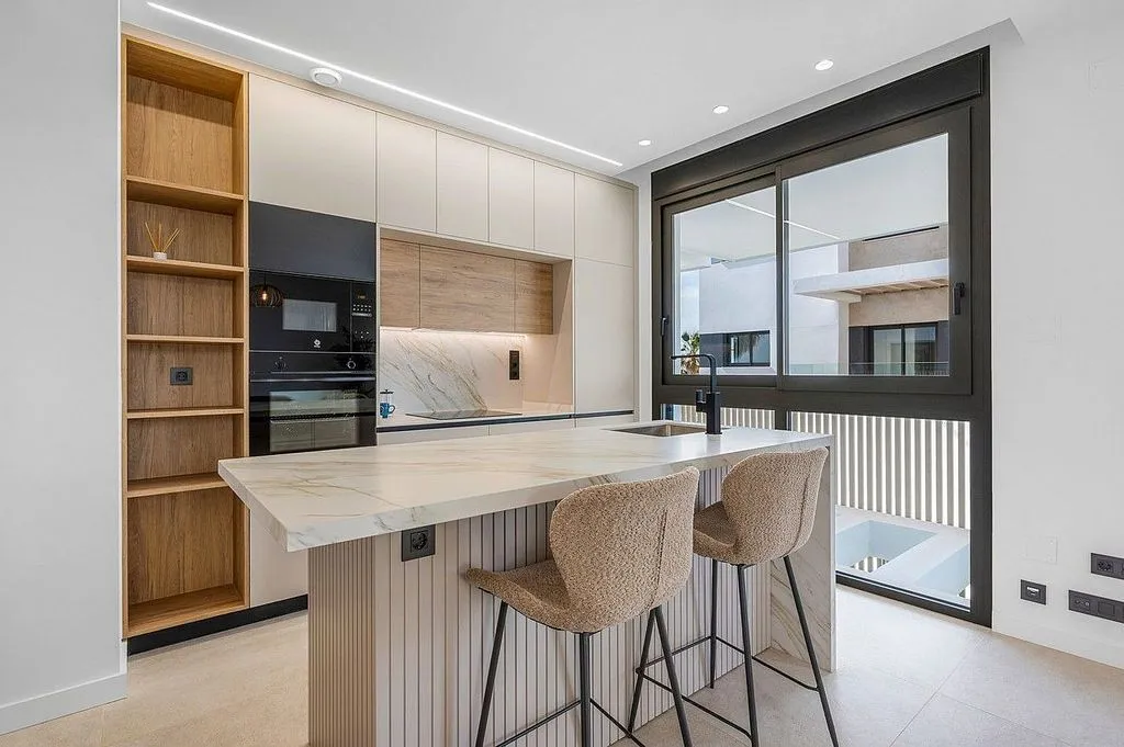Köök - Apartment with Pool and Terrace in Torre-Pacheco