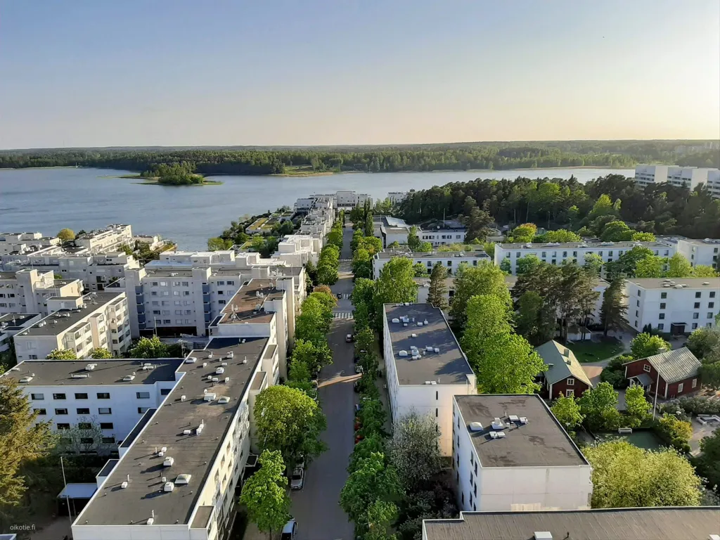 Õhuvaade - Tower Apartment with Sea View in Kivenlahti