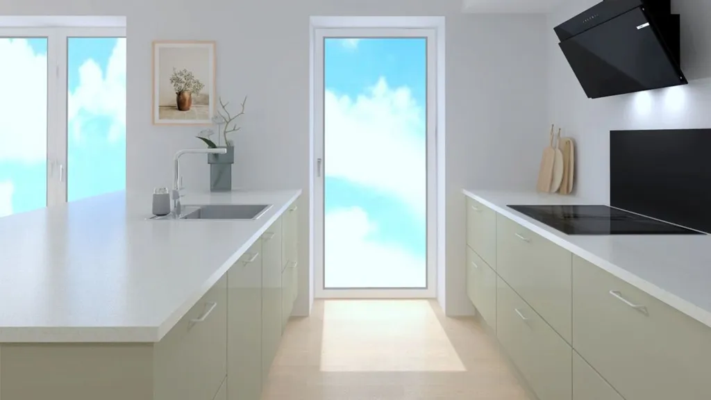 Köök - Modern Flat with Balcony in Sorring