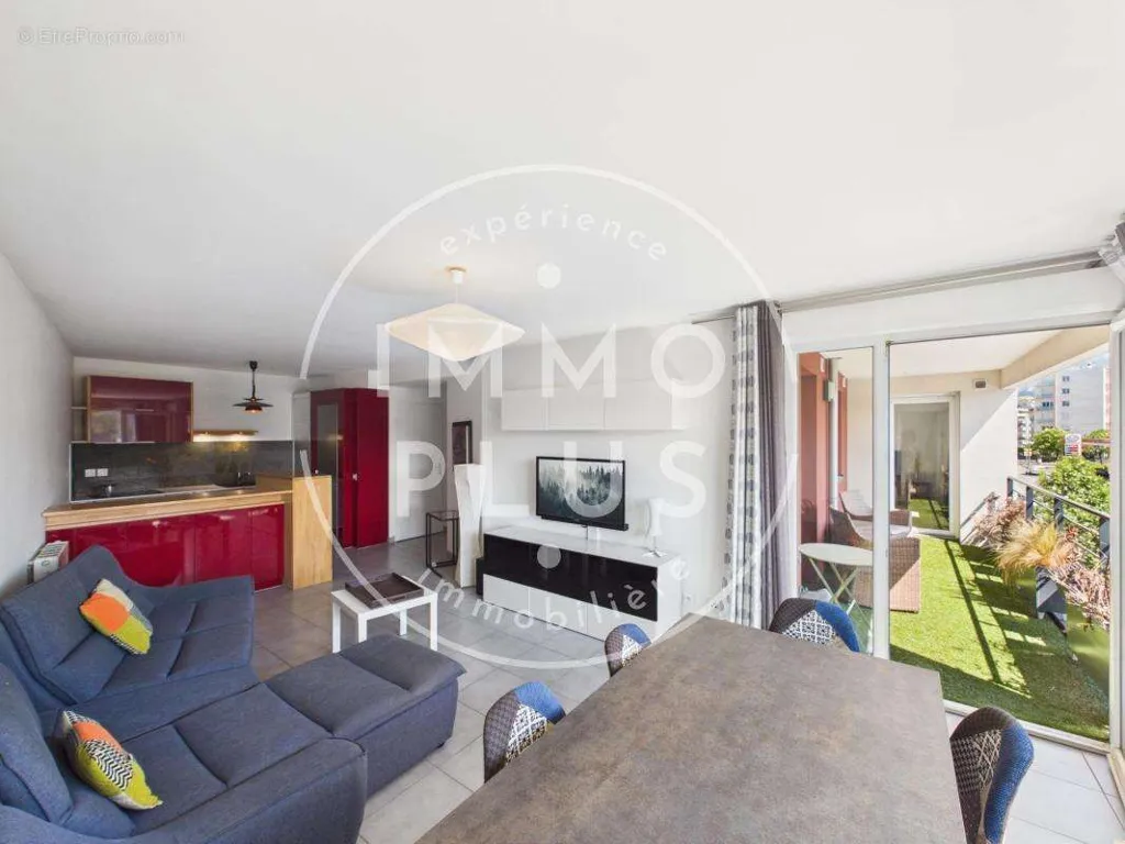 Living Room - Apartment with South-Facing Terrace in Cran-Gevrier