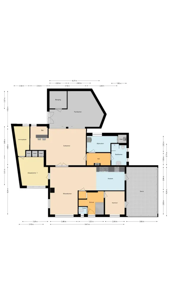 Planimetria - Detached House with Serre in Westerhaar-vriezenveensewijk
