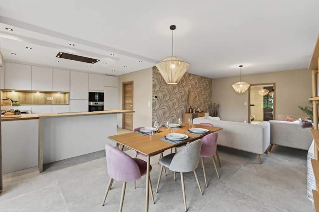 Sala da pranzo - Newly Built Eco-Friendly House with Terrace in Rocourt