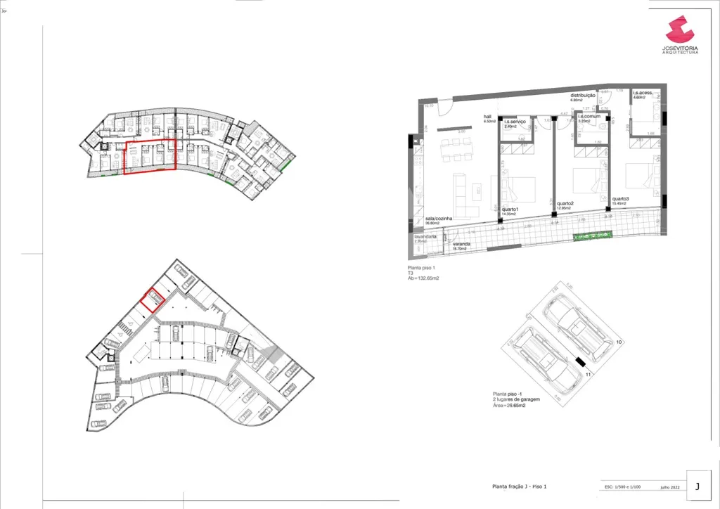 Plaan - T3 Apartment with University View in Aveiro
