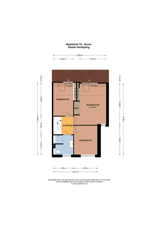 Plan - Corner House with Overhang in Hoorn