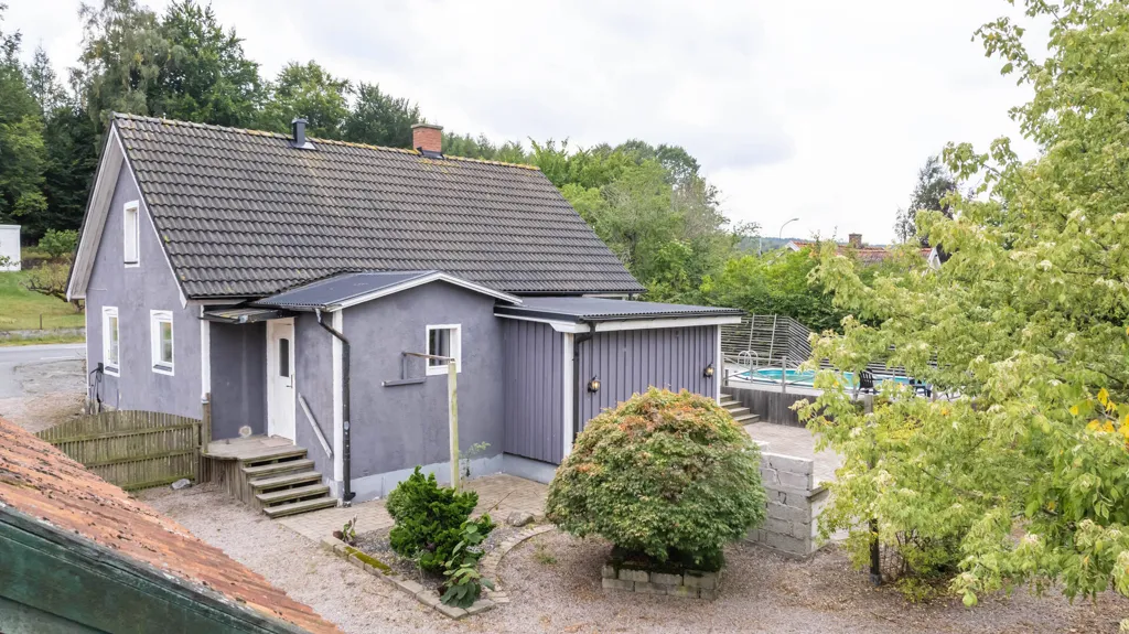 Õhuvaade - Charming Villa with Pool in Östra Sönnarslöv