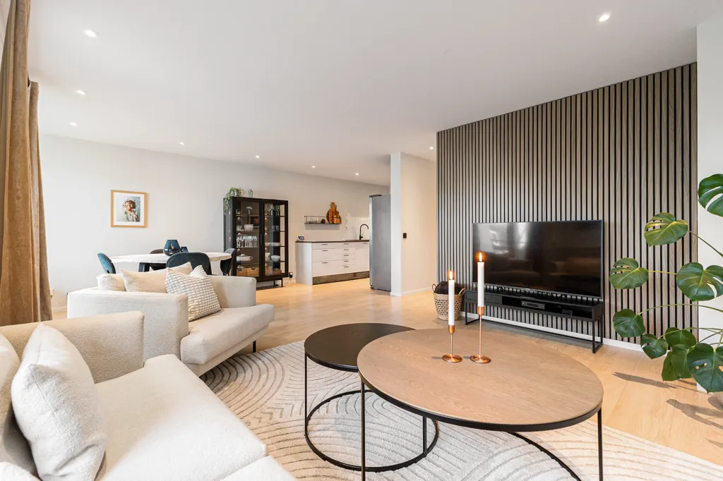 Soggiorno - Luxurious 3-Bedroom Flat with Balcony in Selfors