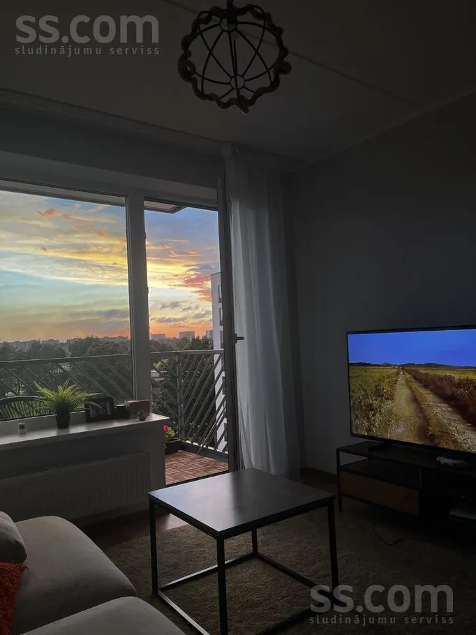 Séjour - 2-Bedroom Flat with Balcony in Purvciems