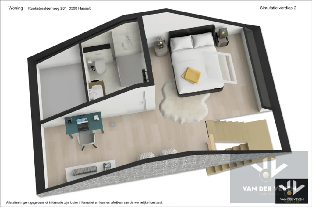 Plan - Résidence Rénovée avec Terrasse à Hasselt