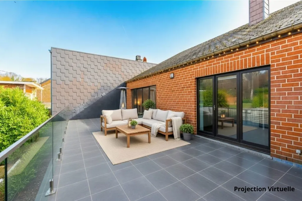 Terrasse - Appartement avec Terrasse de 50 m² à Bassenge