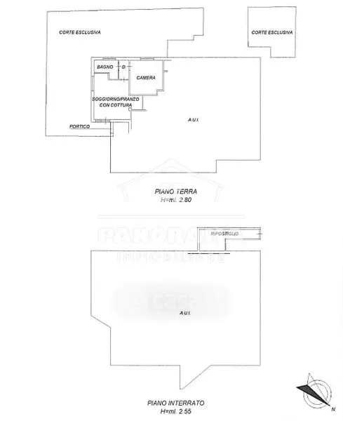 Plan - Bifamiliar House with Private Garden in Coriano