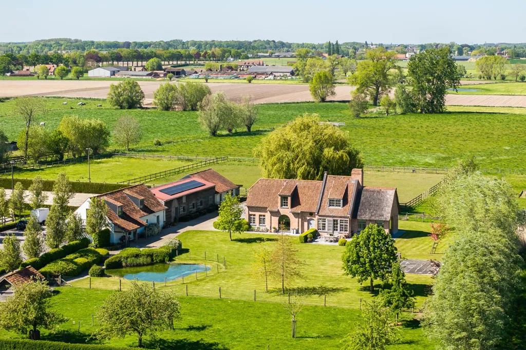 Vista aerea - Villa with Equestrian Facilities in Vinkt