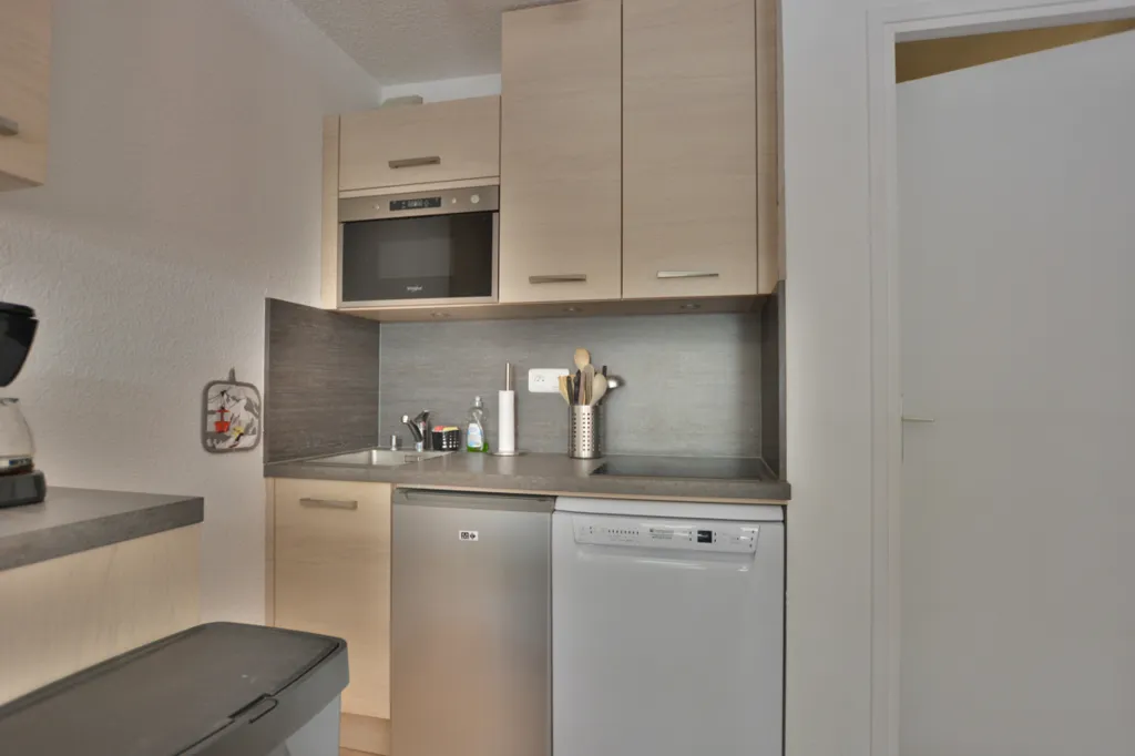Cuisine - Studio avec Terrasse Sud-Ouest à Pralognan-la-Vanoise