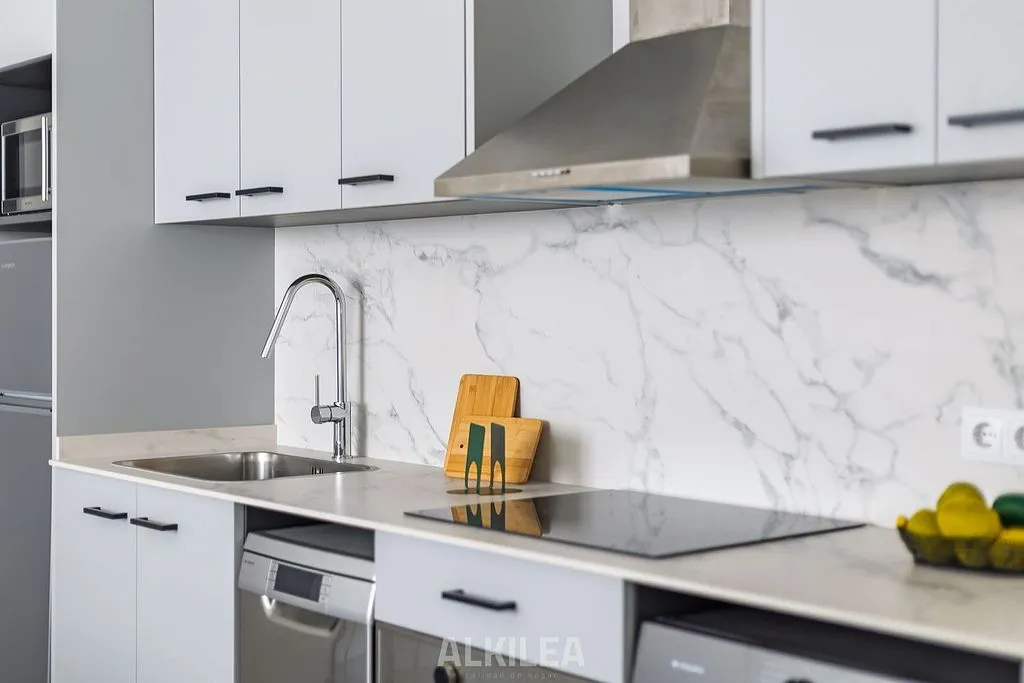 Köök - 1-Bedroom Apartment with Terrace in Valencia