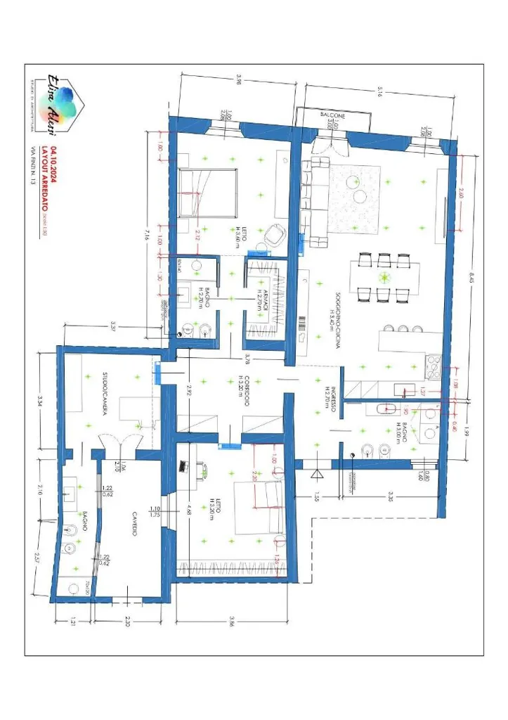 Plaan - Modern Apartment with Balcony in Mantua