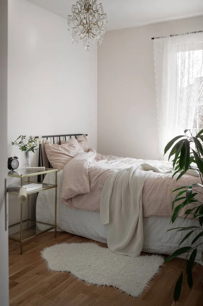 Chambres - Two-Bedroom Flat with Large Balcony in Ystad