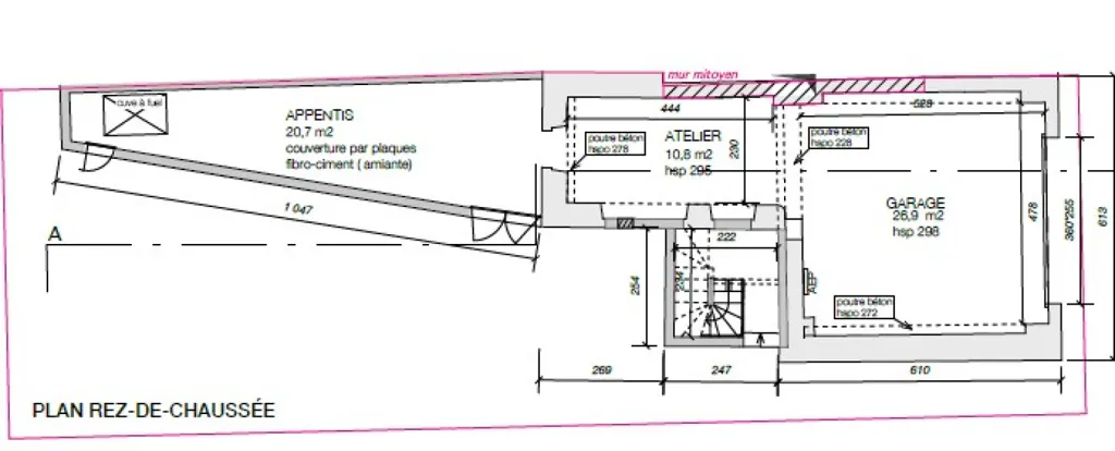 Plan - Maison avec 2 Studios et Garage à Rennes