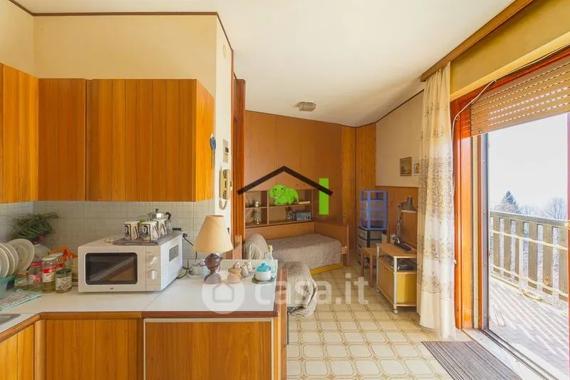 Köök - Studio with Terrace in Arta Terme
