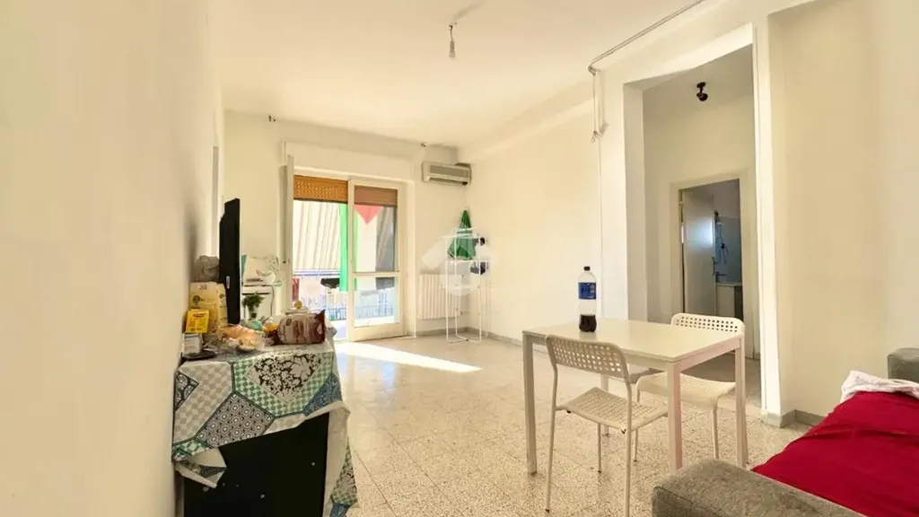 Living Room - 4-Room Apartment with Balcony in Bari