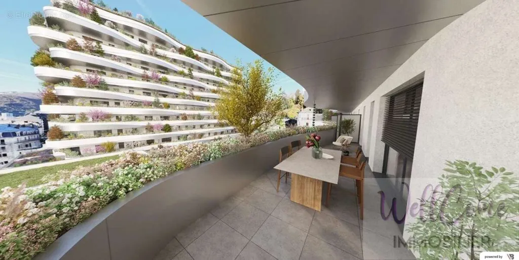 Balcon - Appartement T4 avec Balcon Végétalisé à Aix-Les-Bains
