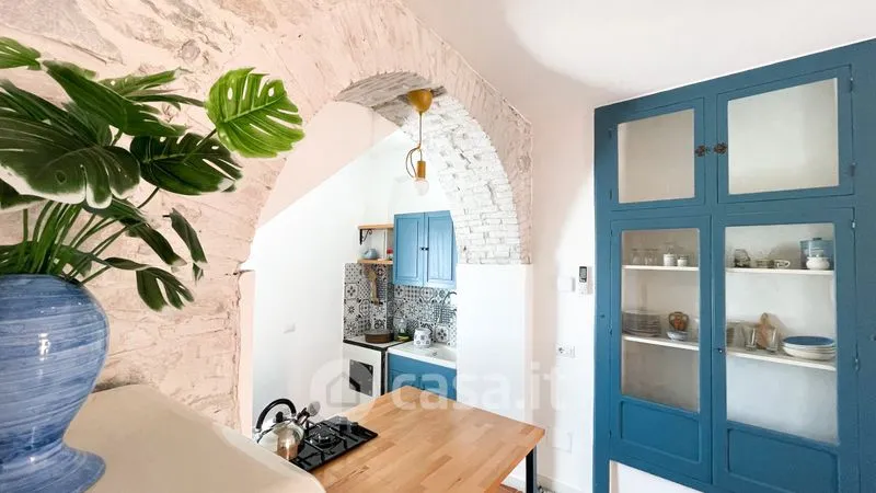 Cuisine - Rear-Adjoining Villa with Balcony in Calitri